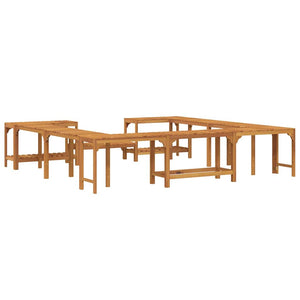 vidaXL Hot Tub Surround Brown 255 x 255 x 55.5 cm Solid Acacia Wood