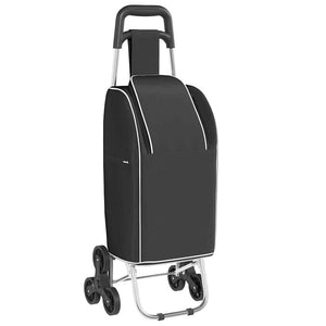 vidaXL Shopping Trolley Black 39.5 x 33 x 93 cm Oxford Fabric