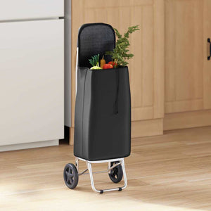 vidaXL Shopping Trolley Black 35 x 28 x 92 cm Oxford Fabric