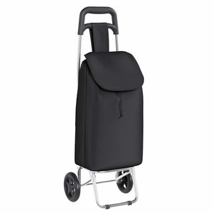 vidaXL Shopping Trolley Black 35 x 28 x 92 cm Oxford Fabric