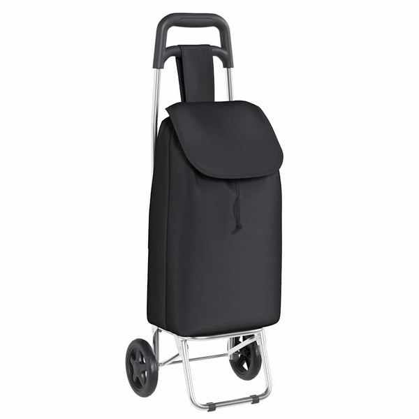 vidaXL Shopping Trolley Black 35 x 28 x 92 cm Oxford Fabric