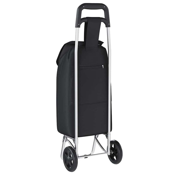 vidaXL Shopping Trolley Black 35 x 28 x 92 cm Oxford Fabric
