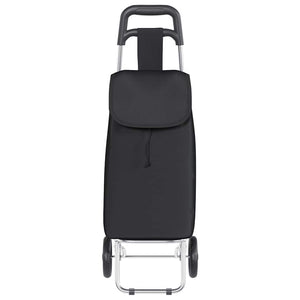 vidaXL Shopping Trolley Black 35 x 28 x 92 cm Oxford Fabric