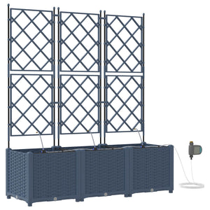 Garten Pflanzgefäß 3er Set Grau