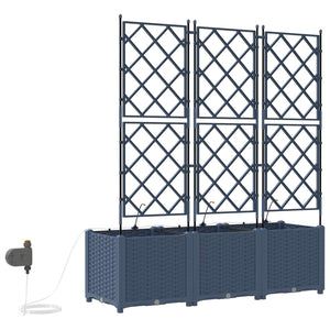 Garten Pflanzgefäß 3er Set Grau