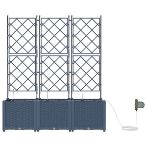 Garten Pflanzgefäß Set, 5-teilig, Grau