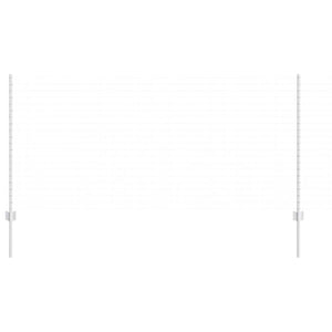 vidaXL Fence Posts 5 pcs Silver 120 cm Steel