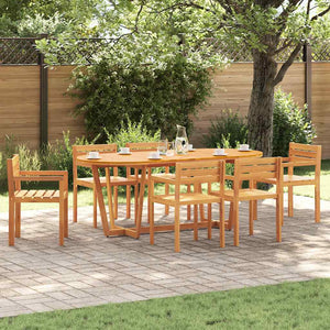 vidaXL 7-Piece Outdoor Dining Set Solid Acacia Wood