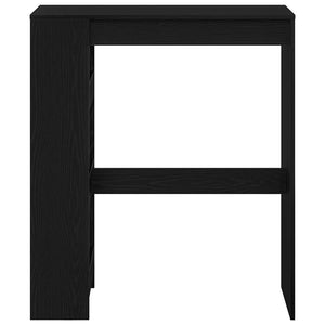 Bartisch mit Regal, Schwarz Eichen-Optik