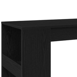 Bartisch mit Regal, Schwarz Eichen-Optik