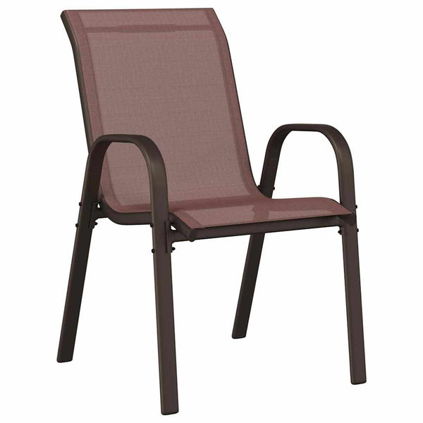 vidaXL Garden Bistro Set 3 pcs Brown Steel