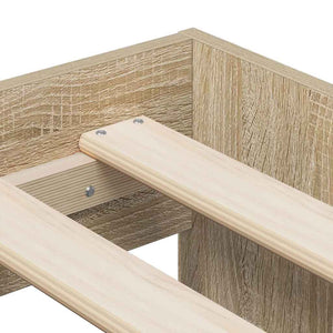 vidaXL Bed Frame with Storage Sonoma Oak 80 x 200 cm Engineered Wood