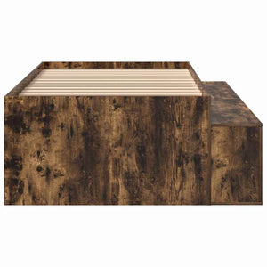 vidaXL Bed Frame Smoked Oak 80 x 200 cm Engineered Wood