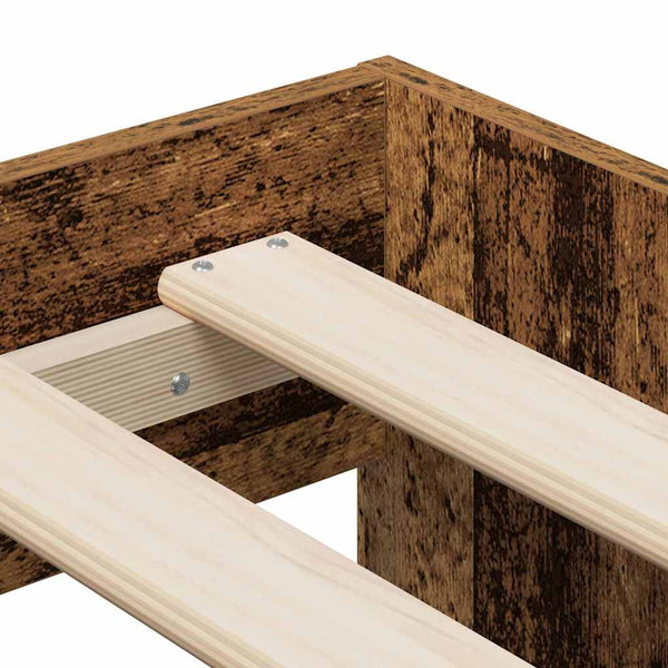 vidaXL Bed Frame with Drawers Reclaimed Wood 80 x 200 cm Engineered Wood
