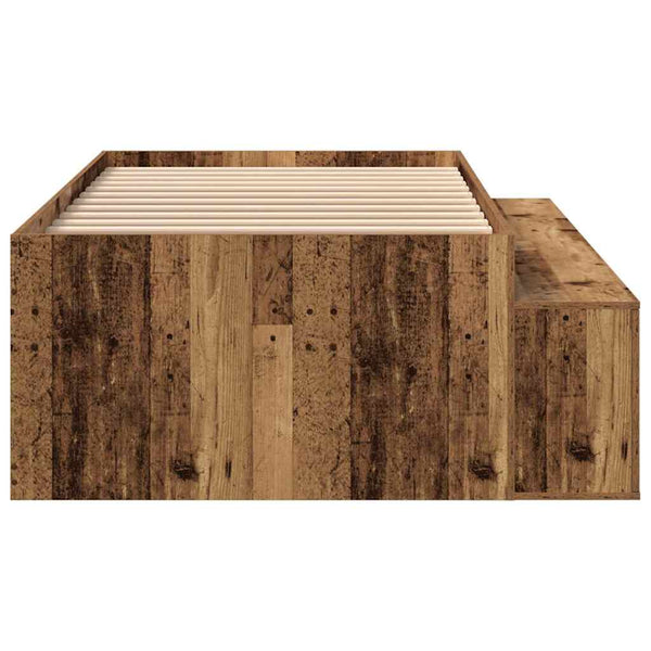 vidaXL Bed Frame with Drawers Reclaimed Wood 80 x 200 cm Engineered Wood