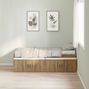 Bettrahmen Artisan Eiche 80x200 cm mit Stauraum