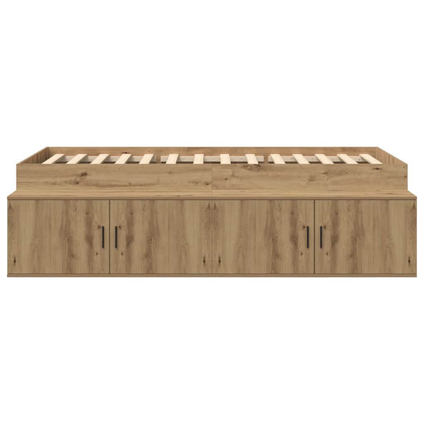 Bettrahmen Artisan Eiche 80x200 cm mit Stauraum