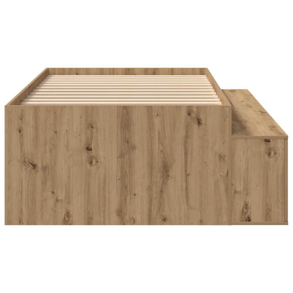 Bettrahmen Artisan Eiche 80x200 cm mit Stauraum