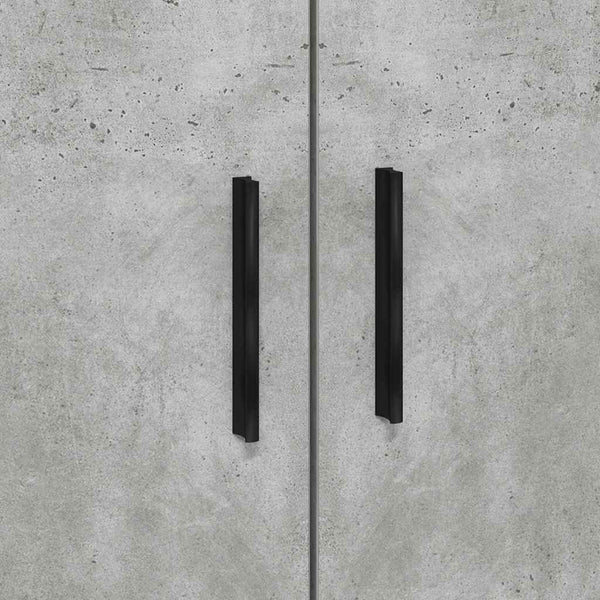 Bettrahmen mit Schubladen 70x190 cm Beton Grau