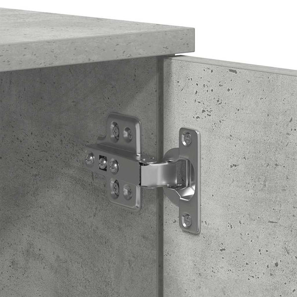 Bettrahmen mit Schubladen 70x190 cm Beton Grau
