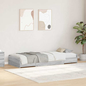 Bettrahmen Graues Sonoma 98,5x200 cm