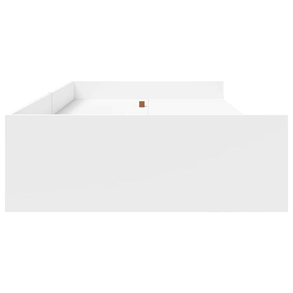 Bettrahmen Weiß 90x200 cm mit Kopfteil
