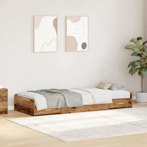 Bettrahmen Altholz 80x200 cm mit Kopfteil