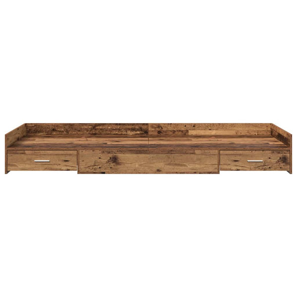 Bettrahmen Altholz 80x200 cm mit Kopfteil