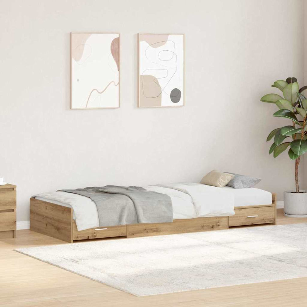Bettrahmen Artisan-Eiche 80x200 cm