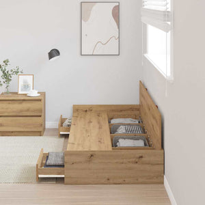 Bettrahmen Artisan-Eiche 80x200 cm