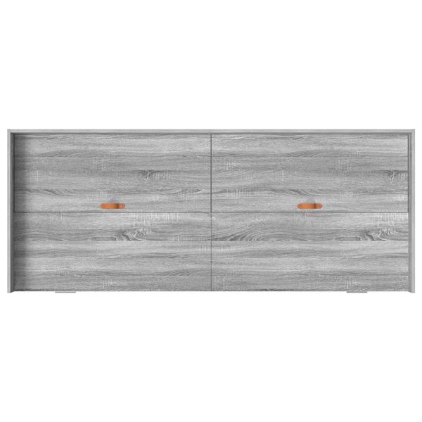 Bettrahmen mit Kopfteil 90x190 cm Grau