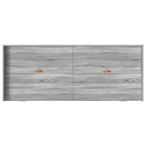 Bettrahmen mit Kopfteil 75x190 cm Sonoma Grau