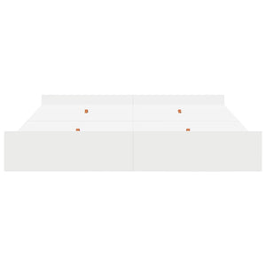 Bettgestell mit Stauraum Weiß 200x200 cm