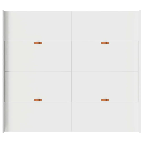 Bettgestell mit Stauraum Weiß 200x200 cm