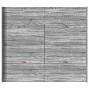 Aufbewahrungsbettgestell 200x200 Graues Sonoma