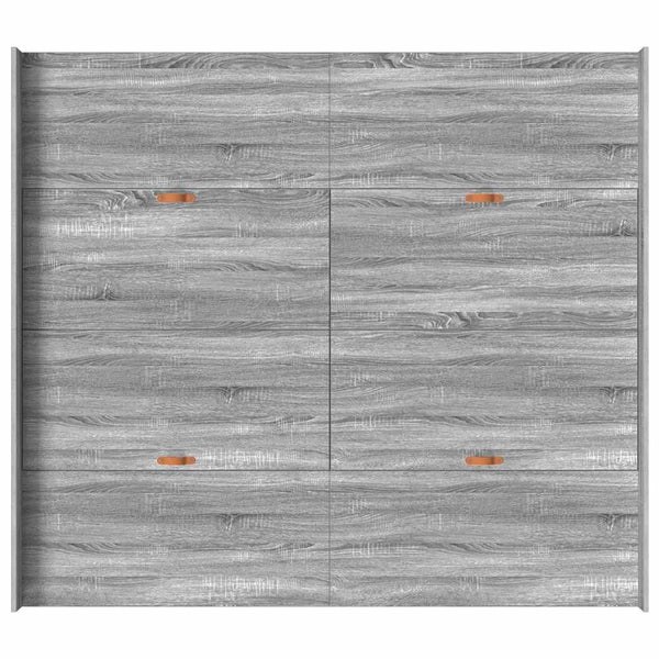 Aufbewahrungsbettgestell 200x200 Graues Sonoma