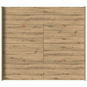 Aufbewahrungsbettgestell Eiche 200x200 cm