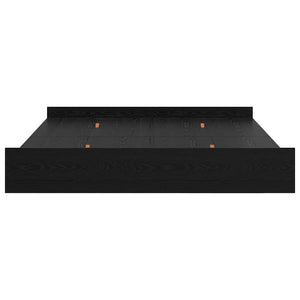 Aufbewahrungsbettgestell 180x200 cm Schwarz Eiche