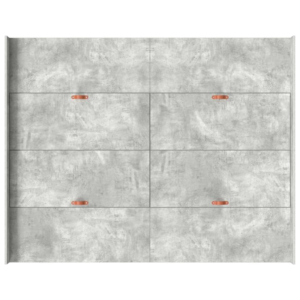 Bettgestell mit Stauraum Beton Grau 160x200 cm