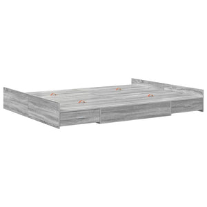 Bettgestell mit Stauraum 160x200 Grau