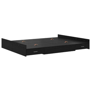 Bettgestell mit Stauraum 150x200 cm Eichen-Optik
