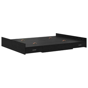 Bettgestell mit Stauraum 150x200 cm Eichen-Optik