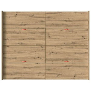 vidaXL Storage Bed Frame Artisan Oak 140 x 200 cm