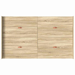 vidaXL Storage Bed Frame with Headboard Sonoma Oak 120 x 200 cm