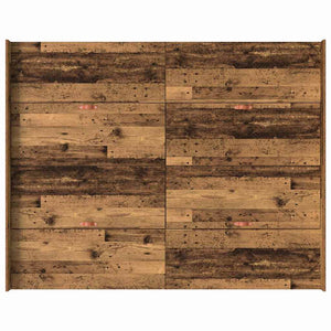 vidaXL Storage Bed Frame Reclaimed Wood 140 x 190 cm Engineered Wood