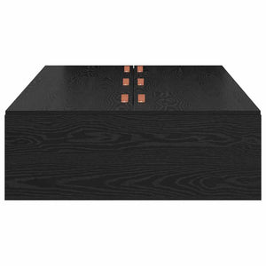 vidaXL Storage Bed Frame Black Oak-Look 80 x 200 cm