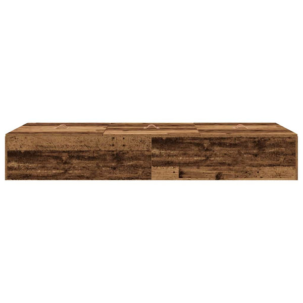 vidaXL Storage Bed Frame Reclaimed Wood 80 x 200 cm Engineered Wood