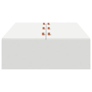 vidaXL Storage Bed Frame White 90 x 200 cm Engineered Wood