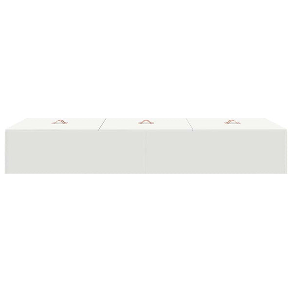vidaXL Storage Bed Frame White 90 x 200 cm Engineered Wood