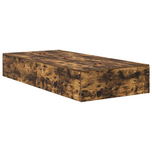 vidaXL Storage Bed Frame Smoked Oak 90 x 200 cm